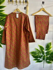 Printed 2-Piece Stitched Suit - V5-05 - Pret Ready-to-Wear