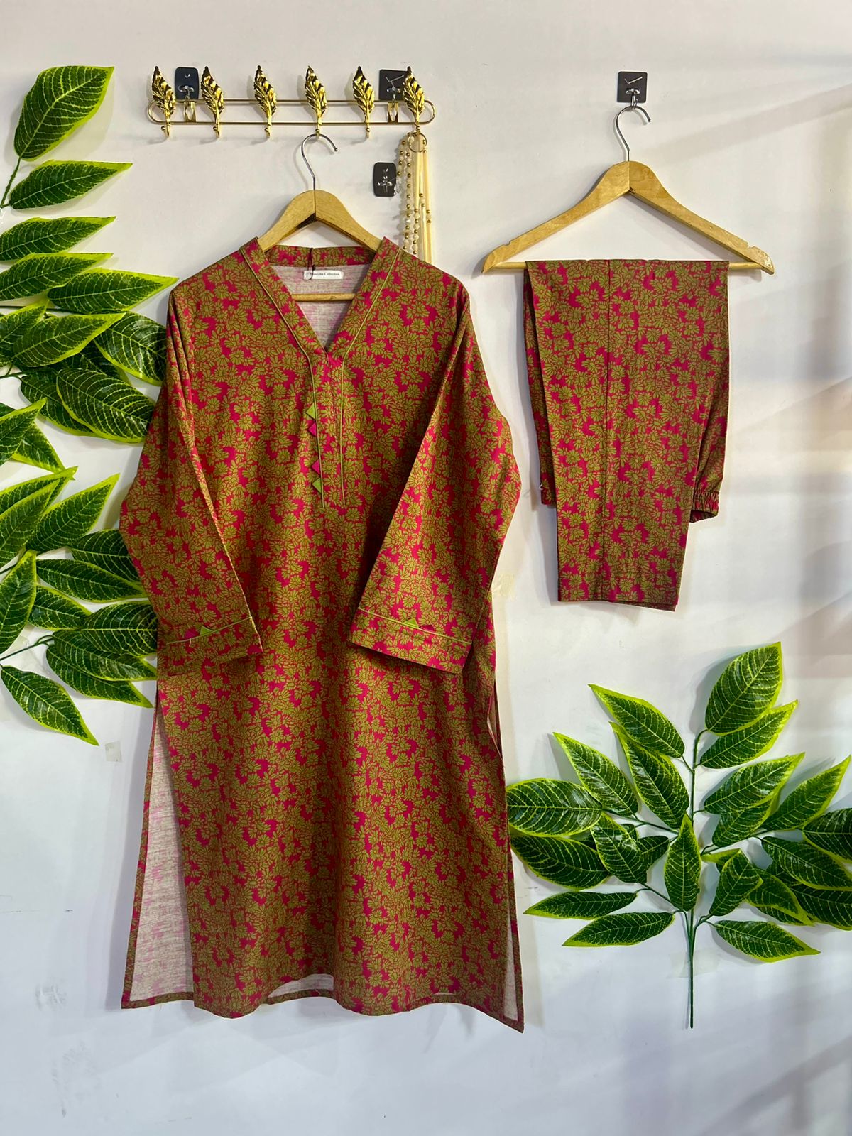 Printed 2-Piece Stitched Suit - V5-05 - Pret Ready-to-Wear