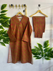 Printed 2-Piece Stitched Suit - V5-05 - Pret Ready-to-Wear